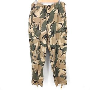 Vintage Camo Army Military Cargo Pants Hunting Fishing Outdoor Khaki Men's L